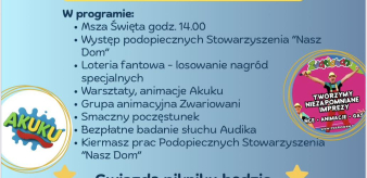Stowarzyszenie "Nasz Dom" zaprasza na wydarzenie pt. "Piknik Wdzięczności"