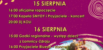 Festiwal Pieroga Łomnicońskiego 15-16.08.2025 r. Łomnica-Zdr&oacute;j