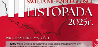 Burmistrz Miasta i Gminy Piwniczna-Zdr&oacute;j zaprasza do udziału w uroczystości z okazji Narodowego Święta Niepodległości