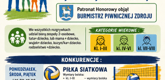 Tydzień Aktywności Rodzinnej w dniach 25-29.05.2026 r. Patronat honorowy objął Burmistrz Piwnicznej-Zdroju