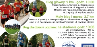 Uwaga! VIII Bieg i Marsza Piwniczanki Utrudnienia w ruchu drogowym 21 lipca 2019 r.