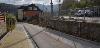 Zabezpieczenie drogi krajowej nr 87 na ulicy Daszyńskiego w Piwnicznej-Zdroju