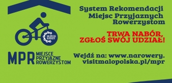 Uruchomiono nab&oacute;r do systemu rekomendacji Miejsc Przyjaznych Rowerzystom w wojew&oacute;dztwie małopolskim