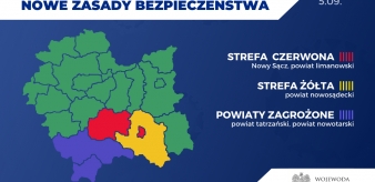 Koronawirus: strefy ż&oacute;łte i czerwone w Małopolsce 