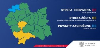 Koronawirus: strefy ż&oacute;łte w Małopolsce. Powiat Nowosądecki w zielonej strefie!