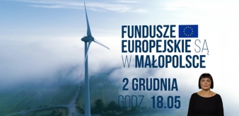 Fundusze Europejskie są w Małopolsce. 02.12.2020 r., godz. 18.05, TVP Krak&oacute;w
