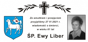 Ze smutkiem i przejęciem przyjęliśmy 27 VI 2021 r. wiadomość o śmierci, w wieku 61 lat