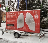 Instalacja płuc w Nowym Targu w trakcie trwania akcji: 30.11.2021: