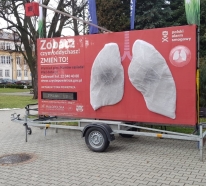 Instalacja płuc w Nowym Targu w trakcie trwania akcji: 3.12.2021: