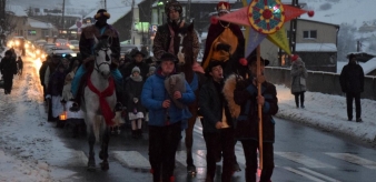 14 Kolędowanie Małemu Bacy Piwniczna-Zdr&oacute;j. 28.01.2024 r. Jaworzyna Kokuszczańska, Kości&oacute;ł Parafialny