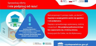 Ostrzeżenie dla Wnioskodawc&oacute;w i Beneficjent&oacute;w Programu &bdquo;Czyste Powietrze&rdquo;