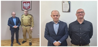 Spotkania Burmistrza Piwnicznej-Zdroju z nowym Komendantem KP w Piwnicznej-Zdroju oraz z nowym Komendantem PSP w Nowym Sączu