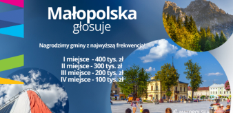 Dbamy o jakość demokracji. Małopolska głosuje. Nagrodzimy gminy z najwyższą frekwencją!