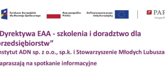 Dyrektywa EAA – szkolenia i doradztwo dla przedsiębiorstw. Zapraszamy przedsiębiorstwa objęte obowiązkiem stosowania ustawy 21.10.2025 r. godz. 13:00