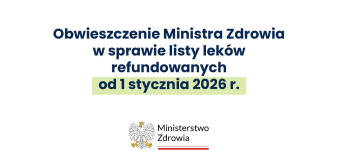 STREFA SENIORA: Nowa lista lek&oacute;w refundowanych od 1 stycznia 2026 r.