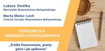 Szkolenia dla organizacji pozarządowych "Źr&oacute;dła finansowania, granty - gdzie i jak aplikować"