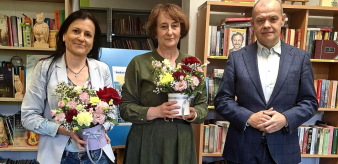 Trwa XXIII Og&oacute;lnopolski Tydzień Bibliotek. Wizyta Burmistrza w Bibliotece Publicznej Miasta i Gminy w Piwnicznej-Zdroju