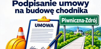 Umowa podpisana - Budowa chodnika w miejscowości Piwniczna-Zdr&oacute;j wkr&oacute;tce się rozpocznie
