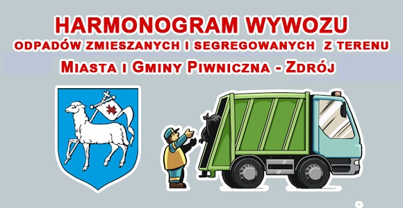Harmonogram wywozu odpadów na 2022 rok Miasto i Gmina Piwniczna-Zdrój